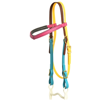 Rainbow WESTERN BRIDLE made from BETA BIOTHANE (5 Colors Mix N Match)