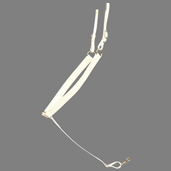 ****CLEARANCE ITEM*** $20 White Beta Biothane Western Breast Collar - Horse Size