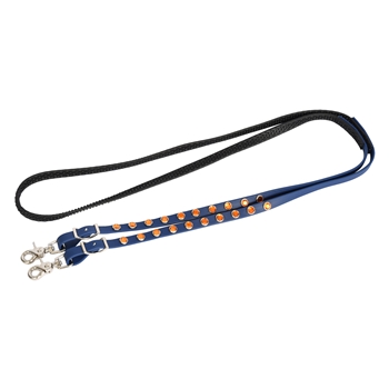 BETA BIOTHANE Riding Reins with Pebble Grip and Silver Spots
