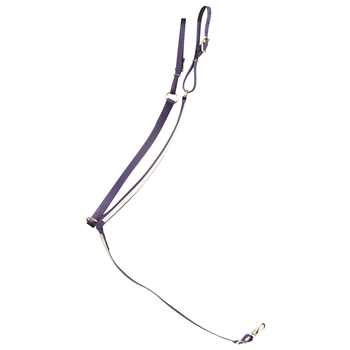 ****PHOTO SAMPLE*** $20 Purple Beta Biothane with White Overlay Western Breast Collar - Horse Size