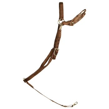 ****PHOTO SAMPLE*** $15 Brown Nylon English Breast Collar - Horse Size