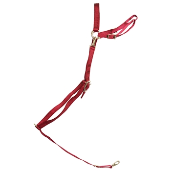 ****PHOTO SAMPLE*** $15 Burgundy Nylon English Breast Collar - Horse Size
