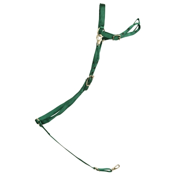 ****PHOTO SAMPLE*** $15 Hunter Green Nylon English Breast Collar - Horse Size