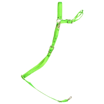 ****PHOTO SAMPLE*** $15 Lime Green Nylon English Breast Collar - Horse Size