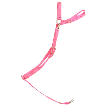 ****PHOTO SAMPLE*** $15 Hot Pink Nylon English Breast Collar - Horse Size