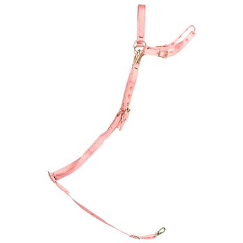 ****PHOTO SAMPLE*** $15 Soft Pink Nylon English Breast Collar - Horse Size