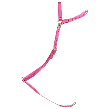 ****PHOTO SAMPLE*** $15 Raspberry Pink Nylon English Breast Collar - Horse Size
