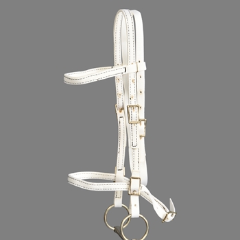 ****PHOTO SAMPLE*** $5 White Nylon English Headstall - Horse Size