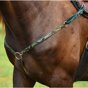 WESTERN BREAST COLLAR made from CAMOFLAUGE Beta Biothane