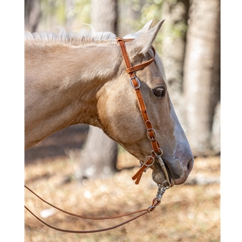 WESTERN BRIDLE (One Ear or Two Ear Split Browband) made from LEATHER