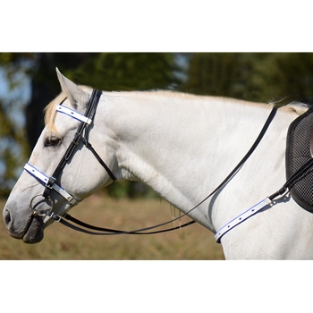 ENGLISH CONVERT-A-BRIDLE with Diamond Shaped Cutouts made from BETA BIOTHANE (ANY 2 COLOR COMBO)