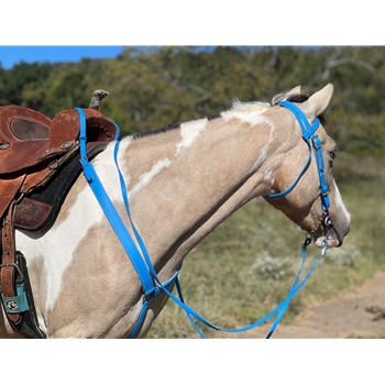 PULLING Western BREAST COLLAR made from BETA BIOTHANE with SHINY METALLIC LEATHER Padding