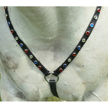 ENGLISH BREAST COLLAR made from BETA BIOTHANE (with BLING)