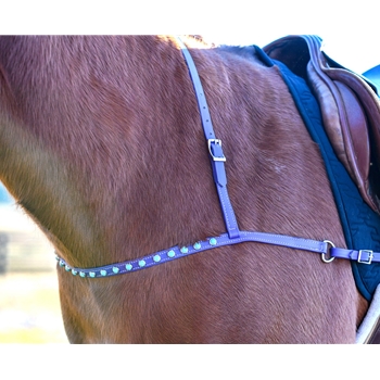 JUMPING ENGLISH BREAST COLLAR made from BETA BIOTHANE (Solid Colored)