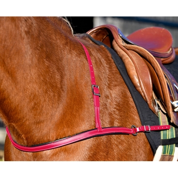 JUMPING ENGLISH BREAST COLLAR made from BETA BIOTHANE (Solid Colored)