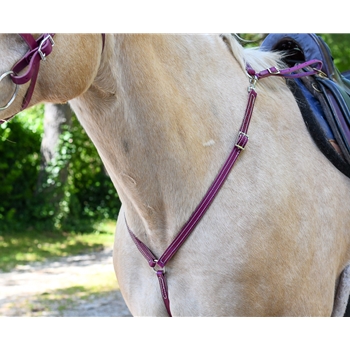 ENGLISH BREAST COLLAR made from LEATHER 