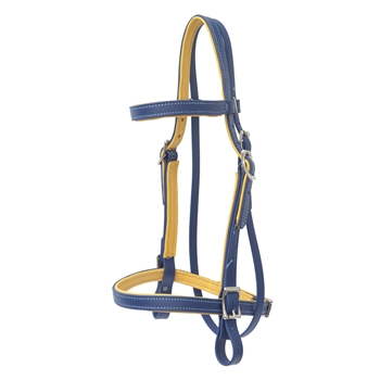 PADDED English CONVERT A BRIDLE made from BETA BIOTHANE with SHINY METALLIC LEATHER Padding
