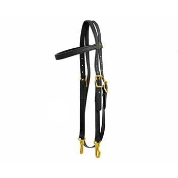 Western Training Bridle With Quick Change Snaps Made From Nylon - Two Horse Tack