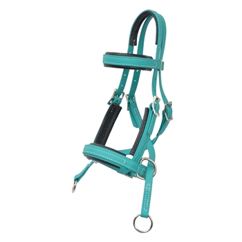 2-in-1 Bitless Bridle Made from Beta Biothane with Neoprene Padding - Two Horse Tack