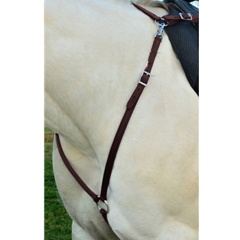 BROWN ENGLISH BREAST COLLAR made from BETA BIOTHANE (Solid Colored)