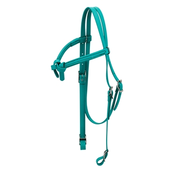 WESTERN BRIDLE with Futurity Knot Browband made from BETA BIOTHANE (Solid Colored)