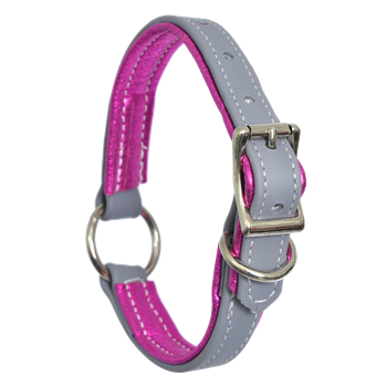 Center Ring DOG COLLAR made from BETA BIOTHANE (Solid Colored) 
