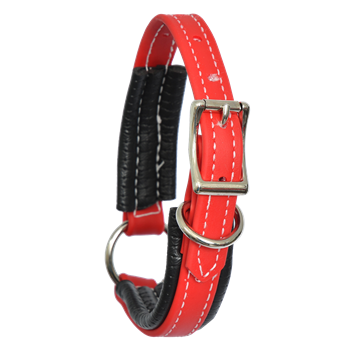 Center Ring DOG COLLAR made from BETA BIOTHANE (Solid Colored) 