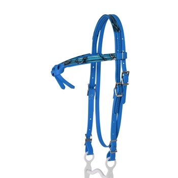 WESTERN BRIDLE with Futurity Knot Browband made from BETA BIOTHANE (Solid Colored)