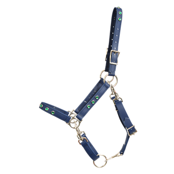 Spotted SNAP CONVERTIBLE HALTER made from BETA BIOTHANE with Silver Spots