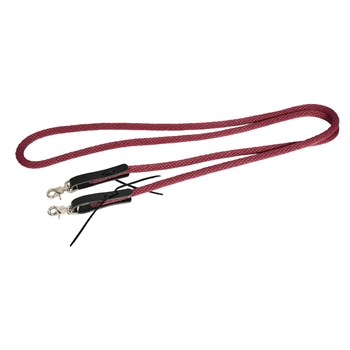 BURGUNDY/WINE Soft Cotton Rope Horse Riding Reins - Two Horse Tack