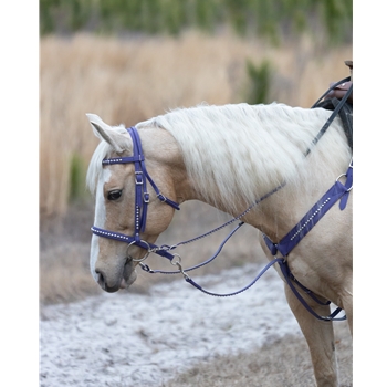 WESTERN BREAST COLLAR made from BETA BIOTHANE (with BLING) 