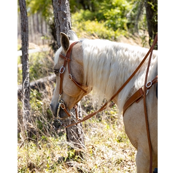 Bride De Tirage Latérale Western – Challenger – Marron – Taille Cheval Standard