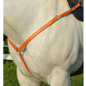 ORANGE WESTERN BREAST COLLAR made from BETA BIOTHANE 