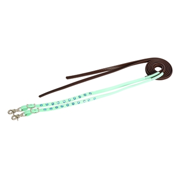 Bling Beta Biothane Western Split Style Riding Reins with Super Grip