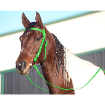 LIME GREEN WESTERN BRIDLE (Full Browband) made from BETA BIOTHANE 