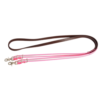 Reflective Beta Biothane Trail Style Riding Reins with Super Grip