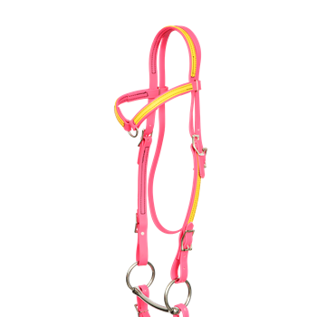 BETA BIOTHANE Western Bridle with Center Ring Browband