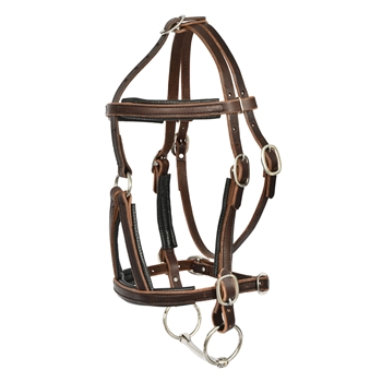 MEDIEVAL BAROQUE WAR or PARADE BRIDLE with reins Leather