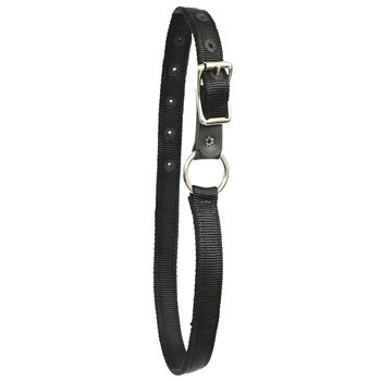 TURNOUT NECK COLLAR with LEATHER BREAKAWAY made with NYLON