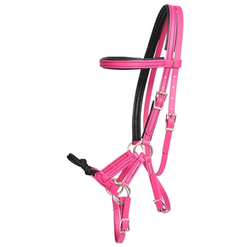 NEOPRENE PADDED Sidepull Bitless Bridle with Rope Noseband made from BETA BIOTHANE
