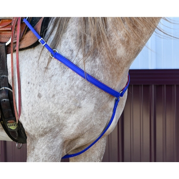 Royal Blue WESTERN BREAST COLLAR made from BETA BIOTHANE