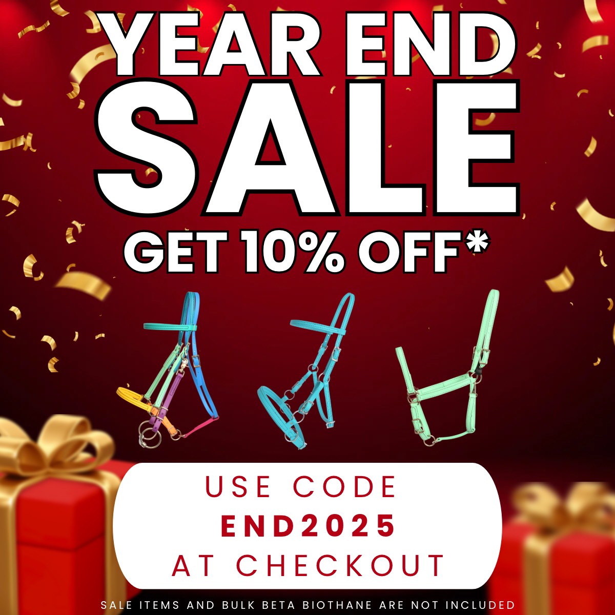 Two Horse Tack year-end sale with special discounts